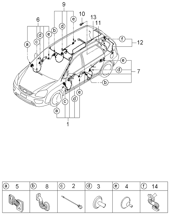 A/C SYSTEM - COOLER LINE, FRONT