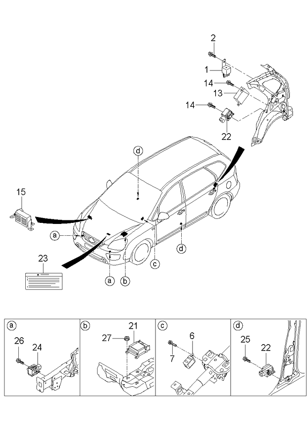 A/C SYSTEM - COOLER LINE, FRONT