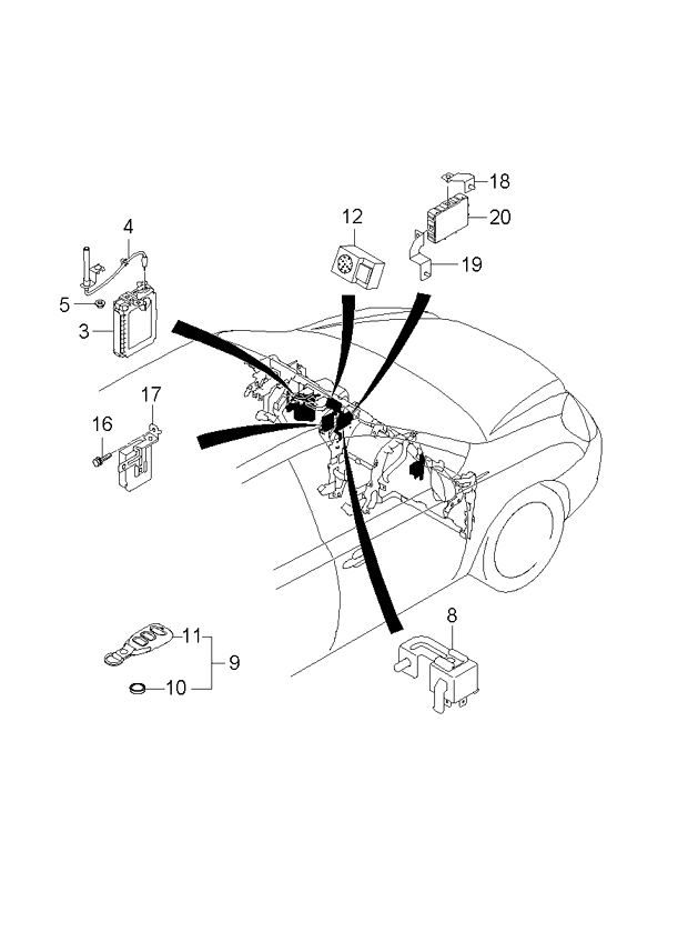 A/C SYSTEM - COOLER LINE, FRONT