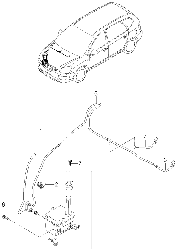 A/C SYSTEM - COOLER LINE, FRONT