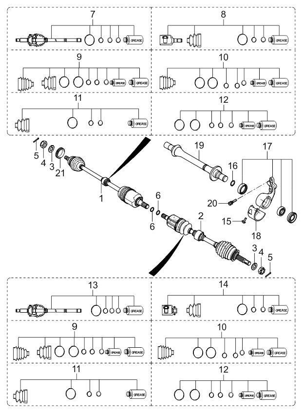 DRIVE SHAFT - REAR