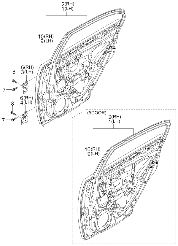 PANEL - REAR DOOR