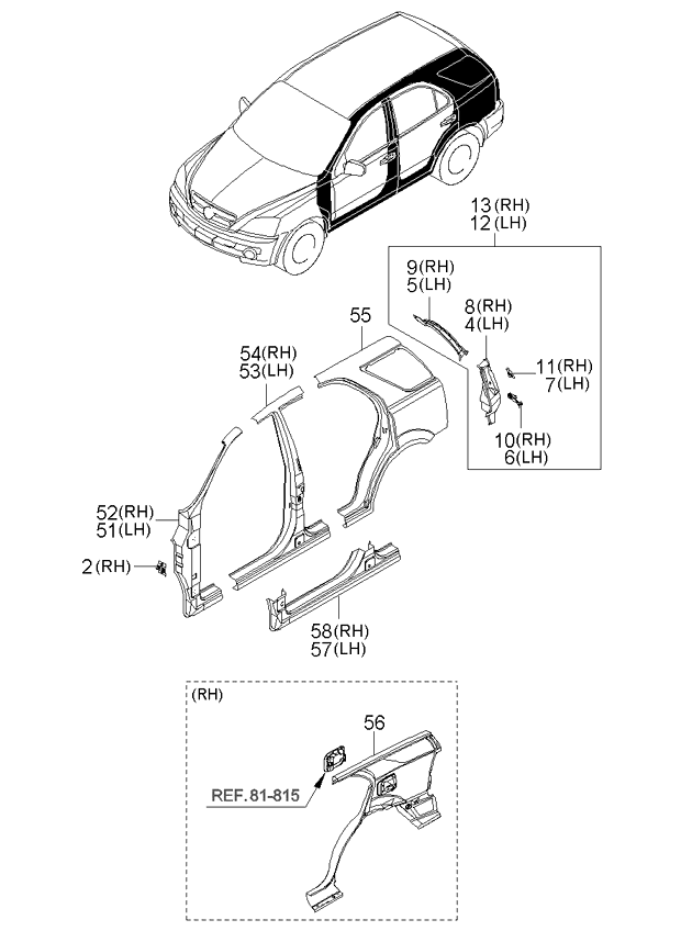 PANEL - REAR DOOR