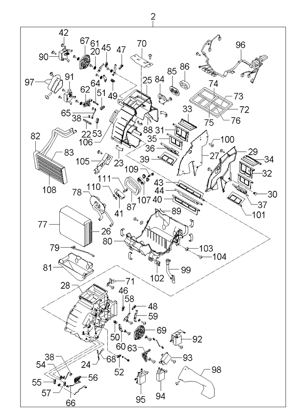 A/C SYSTEM - COOLER LINE, FRONT