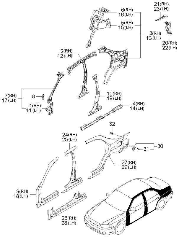 PANEL - REAR DOOR