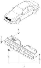 RADIATOR GRILLE (-020901)