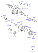 REAR AXLE HOUSING & HUB