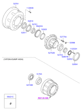 REAR AXLE HUB & DRUM (REAR)