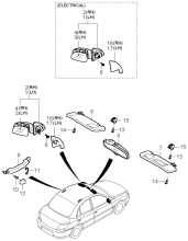 SUNVISOR & ASSIST HANDLE & MIRROR