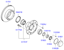 FRONT AXLE & HUB