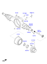 REAR AXLE HOUSING & HUB