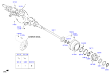 REAR AXLE HOUSING & HUB