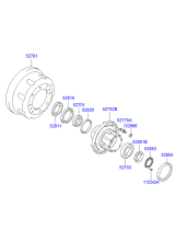 REAR AXLE HUB & DRUM (REAR)