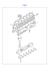 CRANKSHAFT & PISTON (D6CA*)