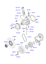 WATER PUMP (D4A*)