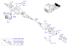 REAR AXLE HOUSING & HUB