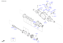 REAR AXLE HOUSING & SHAFT (FORWARD)