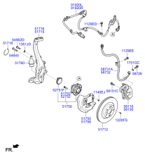 FRONT AXLE & BRAKE ASSY