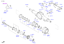 REAR AXLE HOUSING & HUB