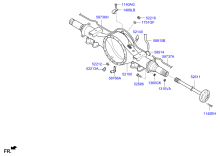 REAR AXLE HOUSING & HUB