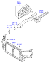 FENDER APRON & RAD SUPPORT PANEL