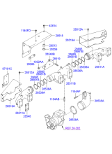 EXHAUST MANIFOLD (D6CA*)