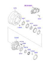 REAR AXLE HUB & DRUM (REAR)