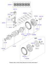 CRANKSHAFT & PISTON (D6CA*)