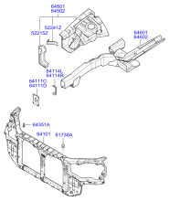 FENDER APRON & RAD SUPPORT PANEL