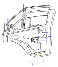 REAR DOOR GLASS & WEATHERSTRIP