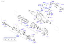 REAR AXLE HOUSING & HUB (FORWARD)