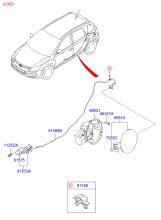 TRIMS - FUEL FILLER DOOR