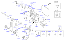 CLUTCH, BRAKE PEDAL & CAB PIPING