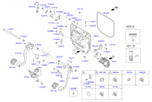 CLUTCH, BRAKE PEDAL & CAB PIPING