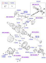 REAR AXLE HOUSING & SHAFT (REAR)