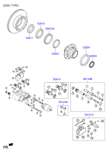 REAR AXLE HOUSING & HUB