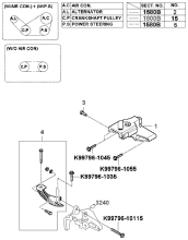 BRACKET - PULLEY & BELT