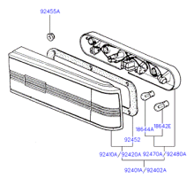 REAR MOUNTED LAMP