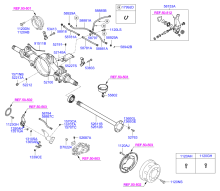 REAR AXLE HOUSING & SHAFT (REAR)