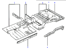 CENTER & REAR FLOOR BODY