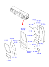 TRIM - FRONT DOOR SWING