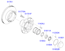 FRONT AXLE & HUB