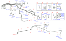 BRAKE FLUID LINES (-ABS)