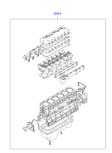 GASKET KIT - ENGINE OVERHAUL (D8A*)