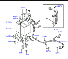 BATTERY CABLE & BRACKET