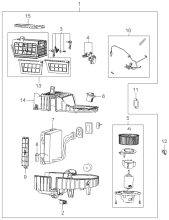 HEATER SYSTEM-EVAPORATOR & BLOWER UNIT