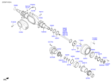 REAR AXLE HOUSING & HUB