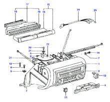 CRASH PAD CENTRE & HEATER CONTROL