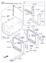 FUEL TANK & MOUNTINGS