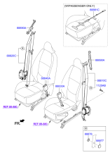 ремень безопасности передних сидений